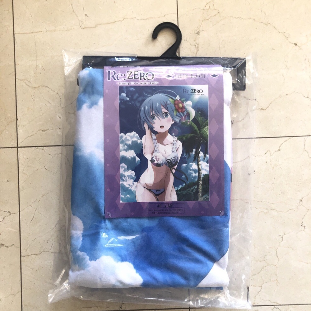 Re:Zero Rem in a Bikini Throw Blanket